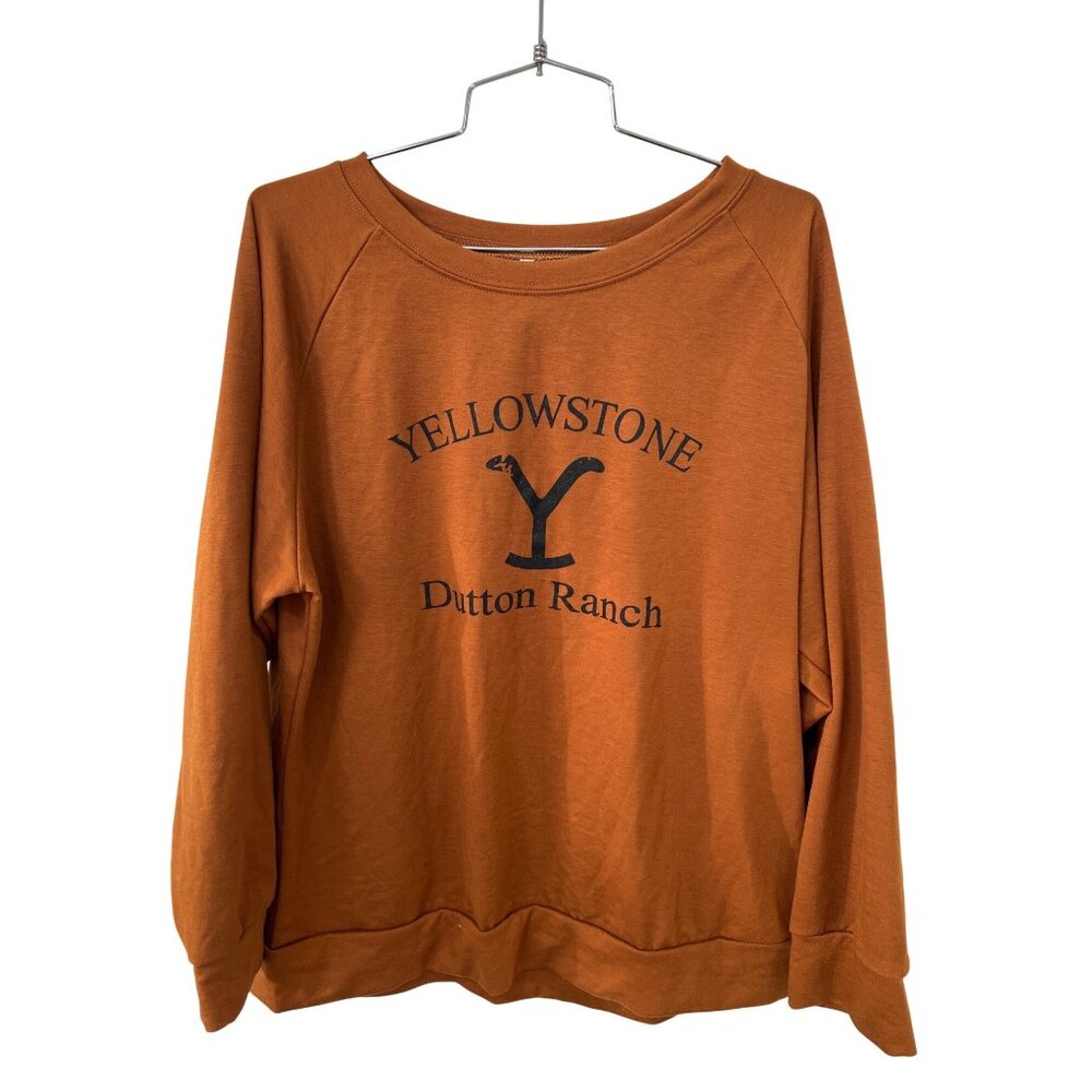 Yellowstone Dutton Ranch Pullover Sweatshirt Unisex 2XL Crewneck Lounge Relaxed